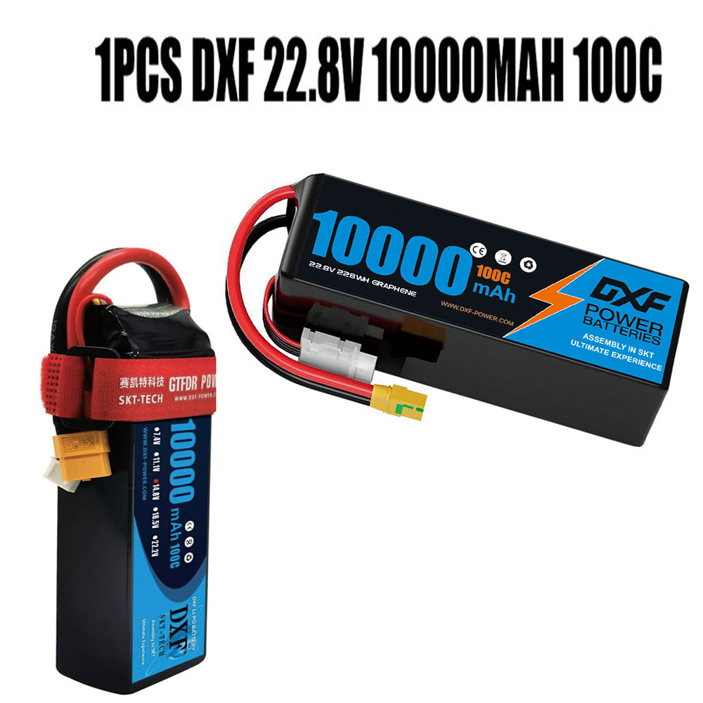 DXF 6S يبو بطارية 10000mAh 22. - مراجعة 6S Lipo Battery 22.2V 5000Mah وسعره