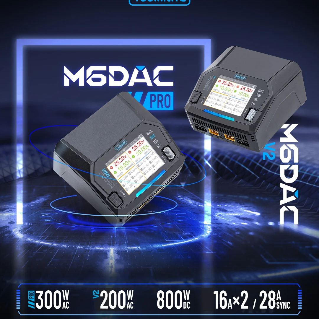 شاحن وفاحص بطاريات ليثيوم بولي - مراجعة Toolkitrc M6Dac Smart Charger وسعره