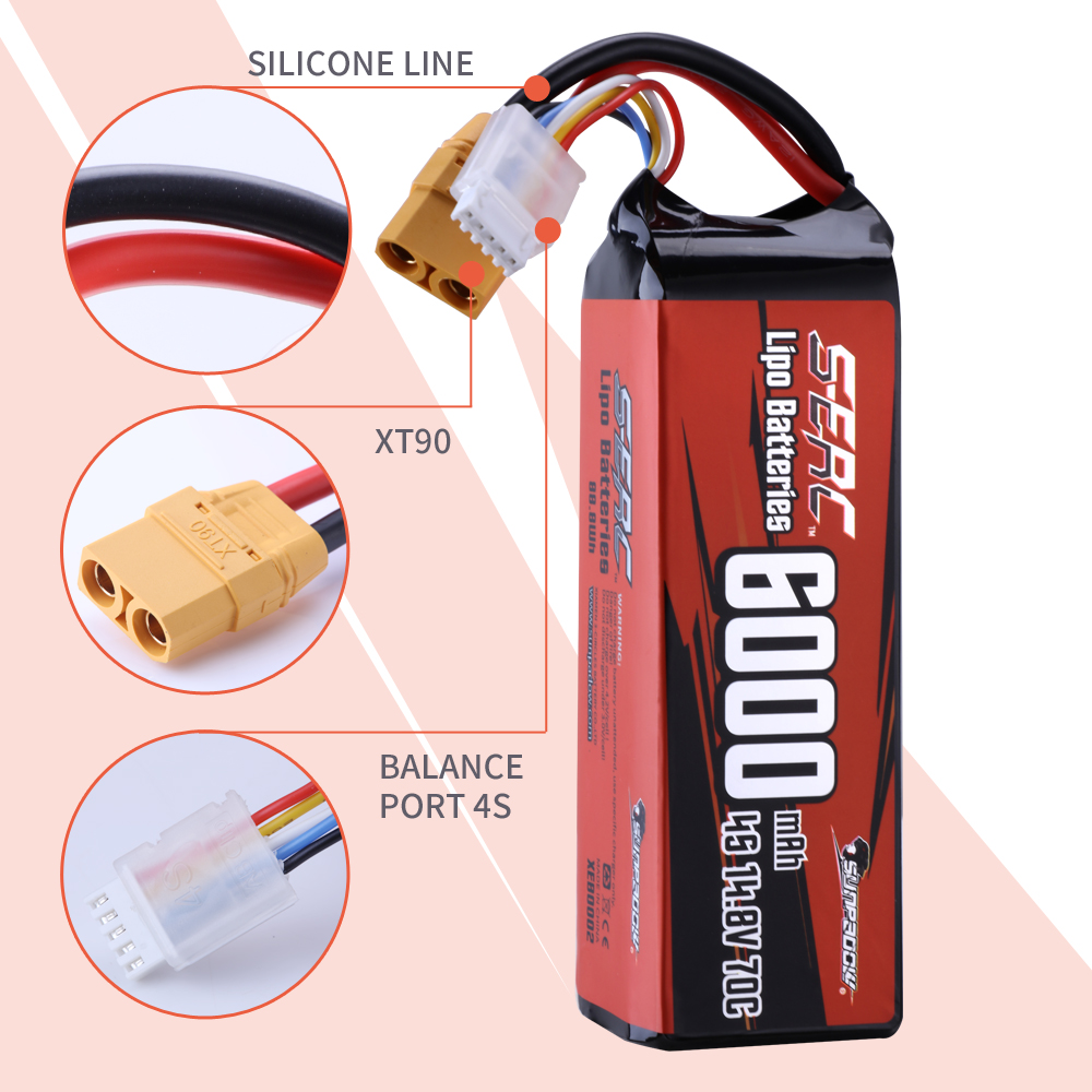 بطارية ليبو ، من من من من من ن - مراجعة 4S Lipo Battery 14.8V 6000Mah وسعره